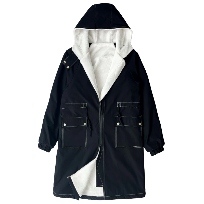 2023 Winter Coat Men Hooded Thick Coat Fashion Windbreakers Casual Jackets Plus Size M-3XL