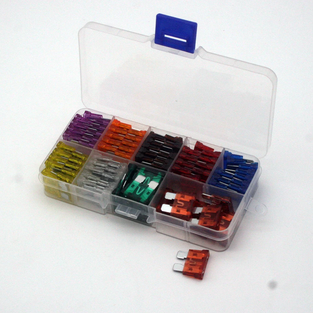 90PCS  45PCS Car Fuses 2A 3A 5A 7.5A 10A 15A 20A 25A 30A 40A Amp with Box Clip Assortment Auto Blade Type Fuse Set Truck