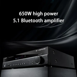 KYYSLB 500/650W 8-16ohm 220V 5.1 Ad alta potenza Subwoofer Hifi Bluetooth Amplificatore Audio Karaoke Digitale febbre Amplificatore