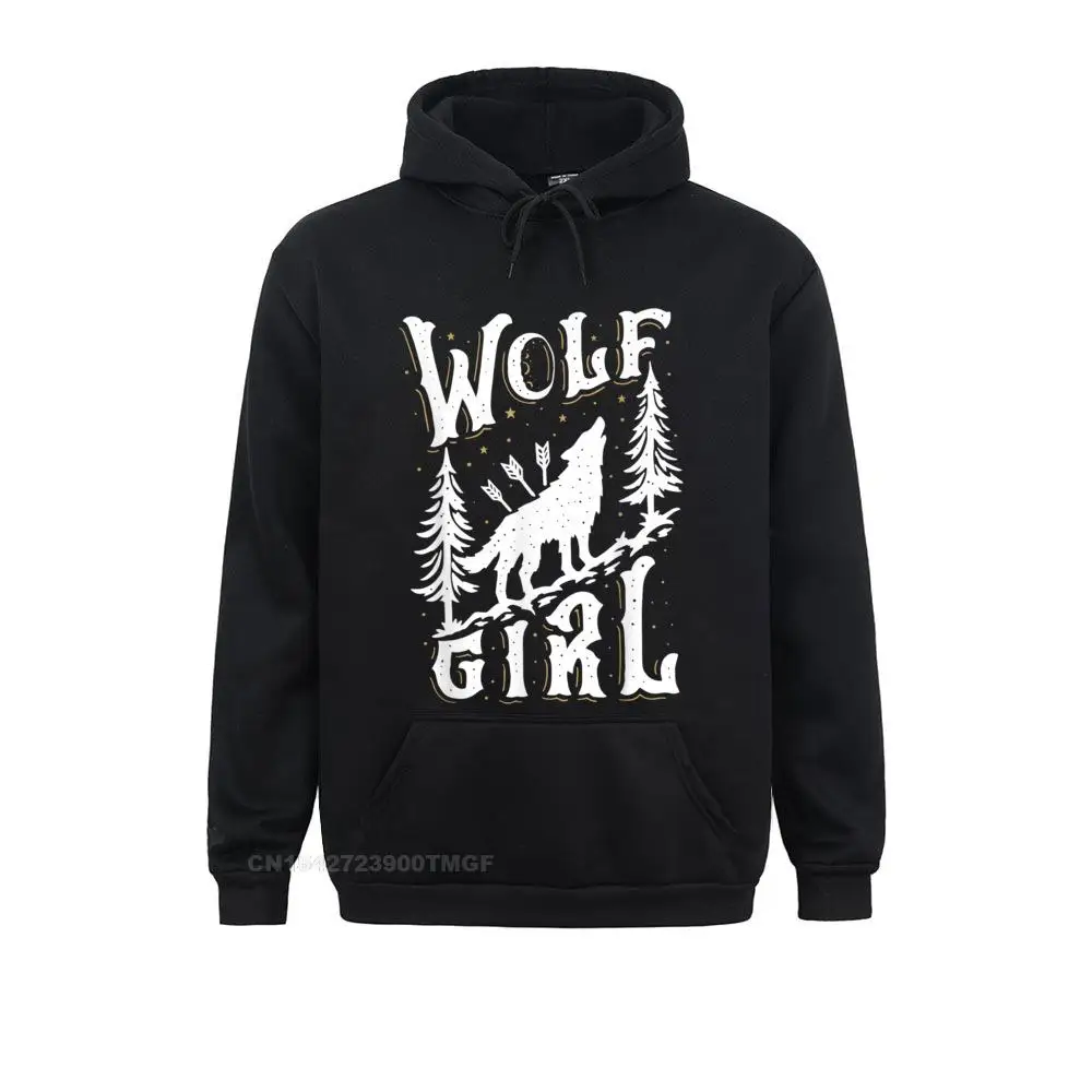 

Design Wolf Girl Who Loves Wolves Funny Animal Lovers Gifts Women Sweatshirts Fall Hoodies For Students Newest Sweatshirts