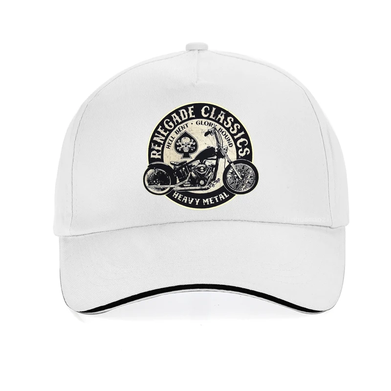 Gorra de béisbol de Heavy Metal para hombre, gorro con Cierre trasero, 100% algodón, Estilo Vintage, Glory Bounds, Motorcycle USA