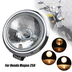 High / Low Bean Headlight Head Lamp For Honda Rebel 250 CMX 250 Steed 400 600 Magan 250  Chrome