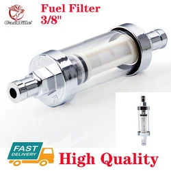 Universal Gas Diesel Fuel Filter ​Clear View Car Petrol Diesel Inline 3/8