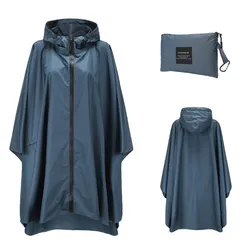Poncho impermeable para hombre y mujer, chaqueta con cremallera para exteriores, senderismo, motociclista