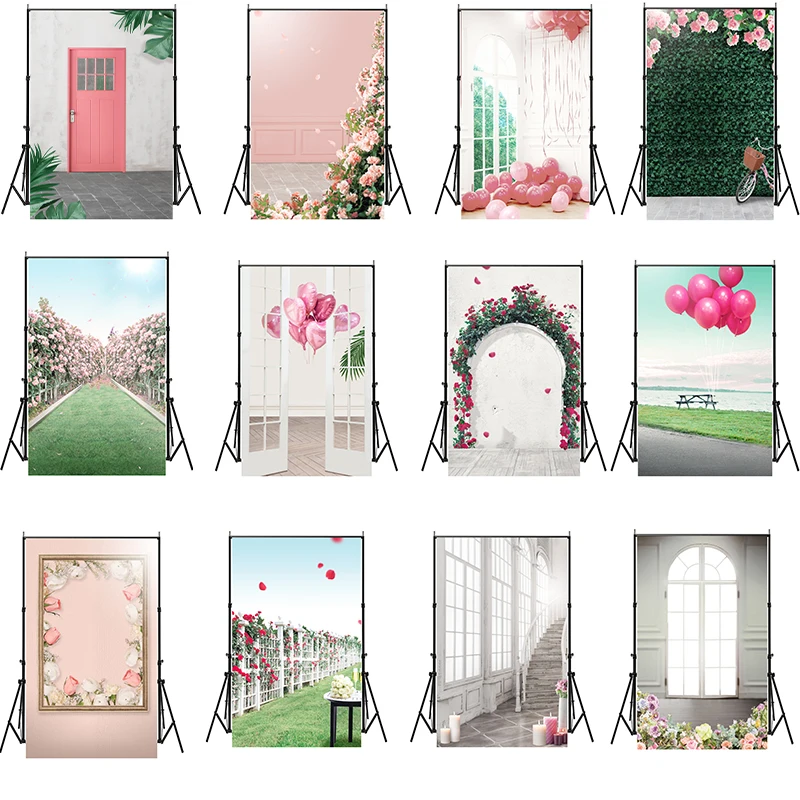 225/150cm Romantic Wedding Photography Background Festival Party Wedding Decor Photo Backdrop Studio Supplies Props