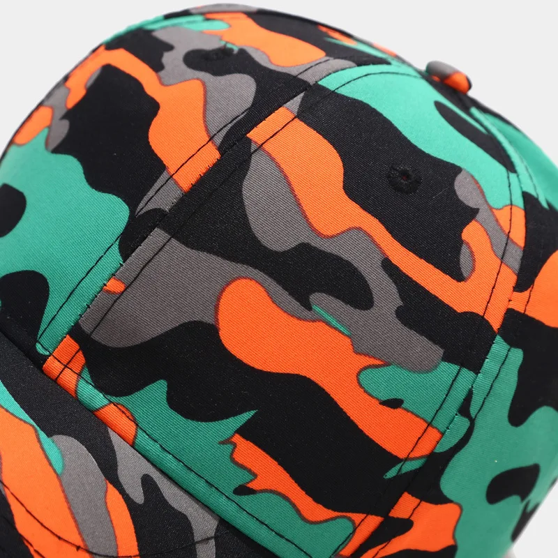 Camouflage Printing Cotton Casquette Baseball Cap Adjustable Snapback Hats for Men and Women 182