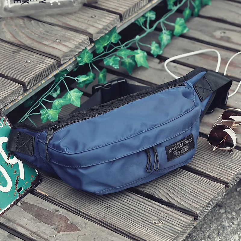 Men Waist Bag Japanese Trend Chest Pack Teenager Fanny Pack Casual Shoulder Belt Bag Travel Phone Pouch Bags