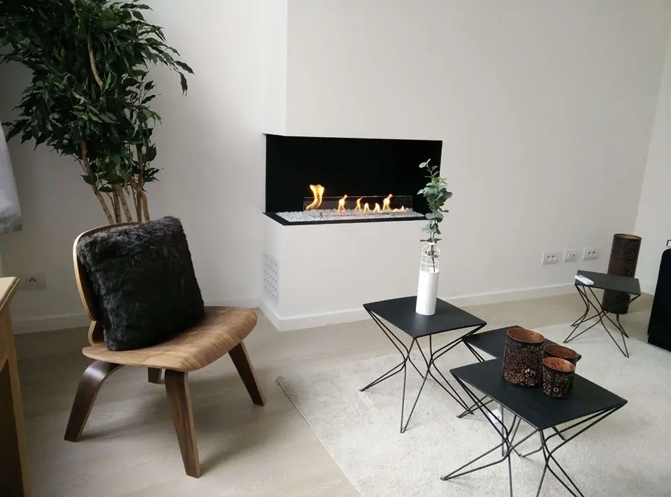 

Inno-Fire 18 inch indoor ethanol fire place bioethanol smart fireplace