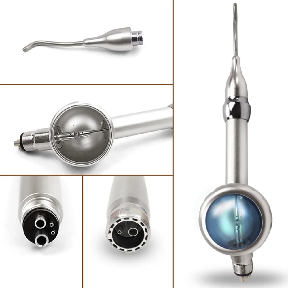 Dental Sandblasting Gun Air Polishing Jet Antisuction Hygiene Handpiece Polisher 2 /4 Holes Dentist Tools Teeth Cleaning Machine