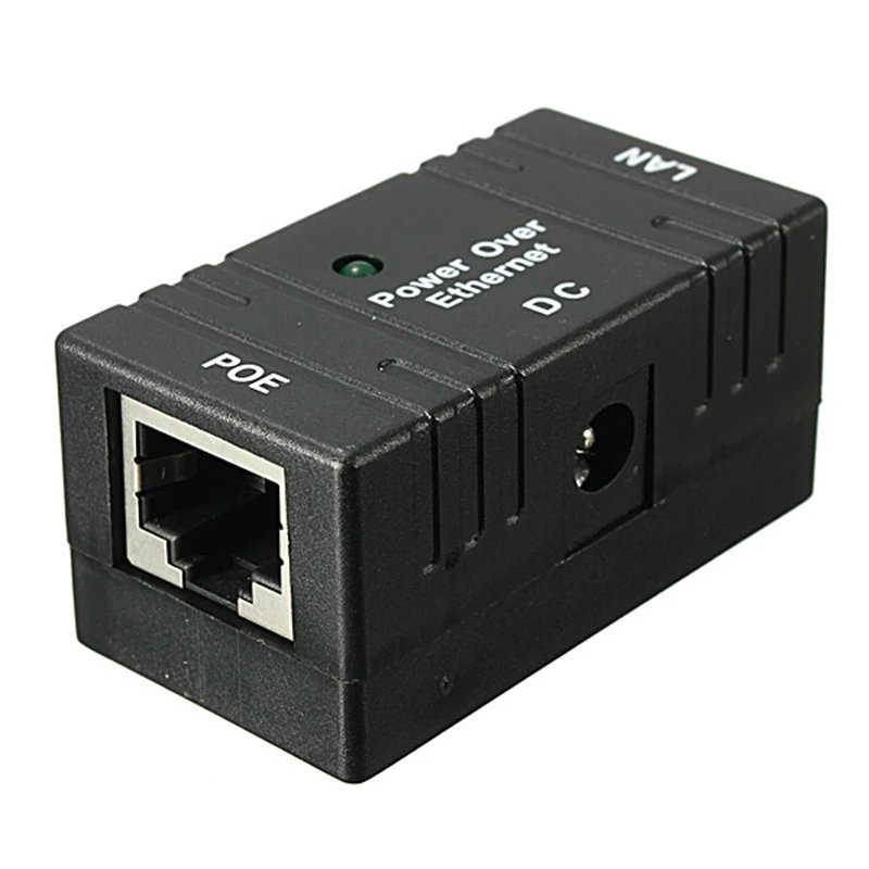 10M/100Mbp pasywny POE mocy przez Ethernet RJ-45 wtryskiwacz Splitter Adapter do montażu na ścianie dla sieci kamera IP CCTV