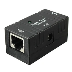 10 메터/100Mbp 수동 POE 이더넷 RJ-45 인젝터 분배기 벽 마운트 어댑터 CCTV IP 카메라 네트워킹