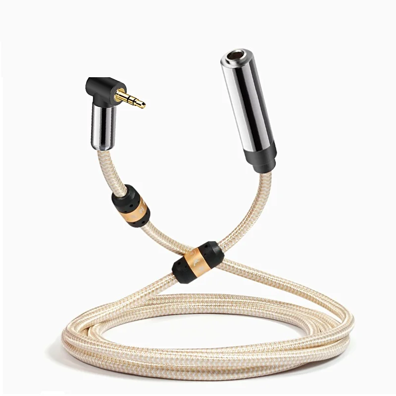 

Stereo AUX 3.5mm Male to 6.35mm Female 1/4 Inch Adapter Audio Cable for Piano Guitar Mixer Amplifier 1/4'' Extension Cords