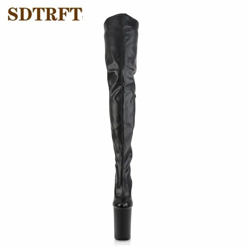 SDTRFT Fashion Show 23cm Thin Heels Over The Knee Boots Platform Unisex Botas Mujer Ladies Wedding Pumps Women's Party Shoes