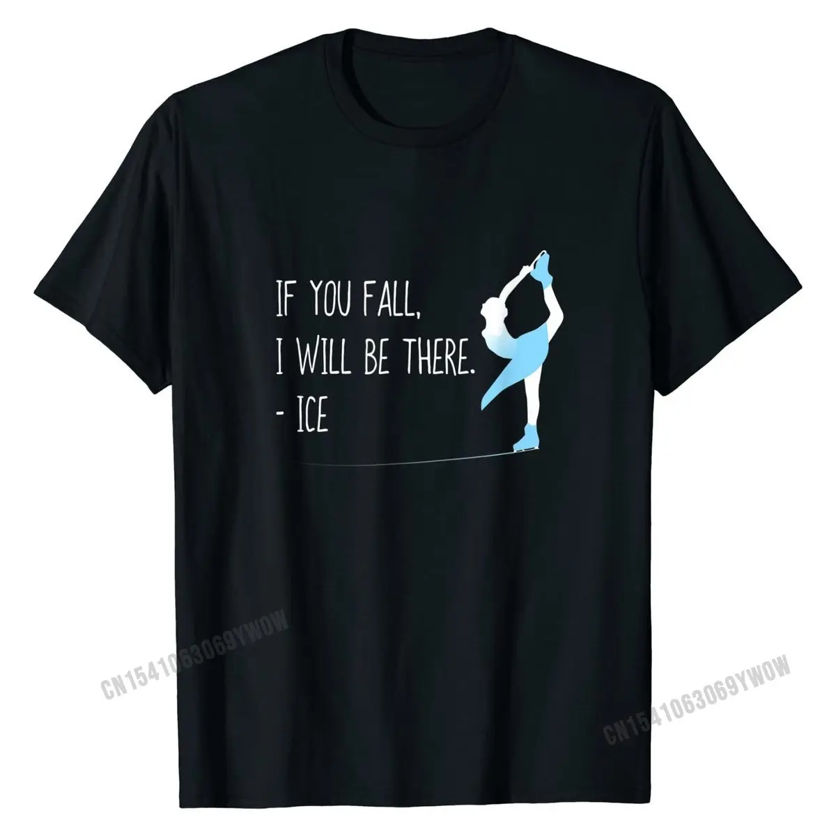 Funny Figure Skating Shirt, If You Fall Cool Skater Gift Funny Personalized Top T-shirts Cotton Mens Tops Tees Personalized