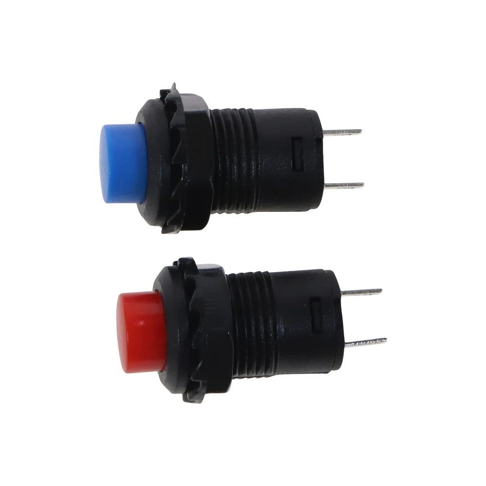 10Pcs/lot 12mm OFF- ON Push Button Switch 3A/125VAC 1.5A/250VAC Momentary or Self-Lock Mini Swtich