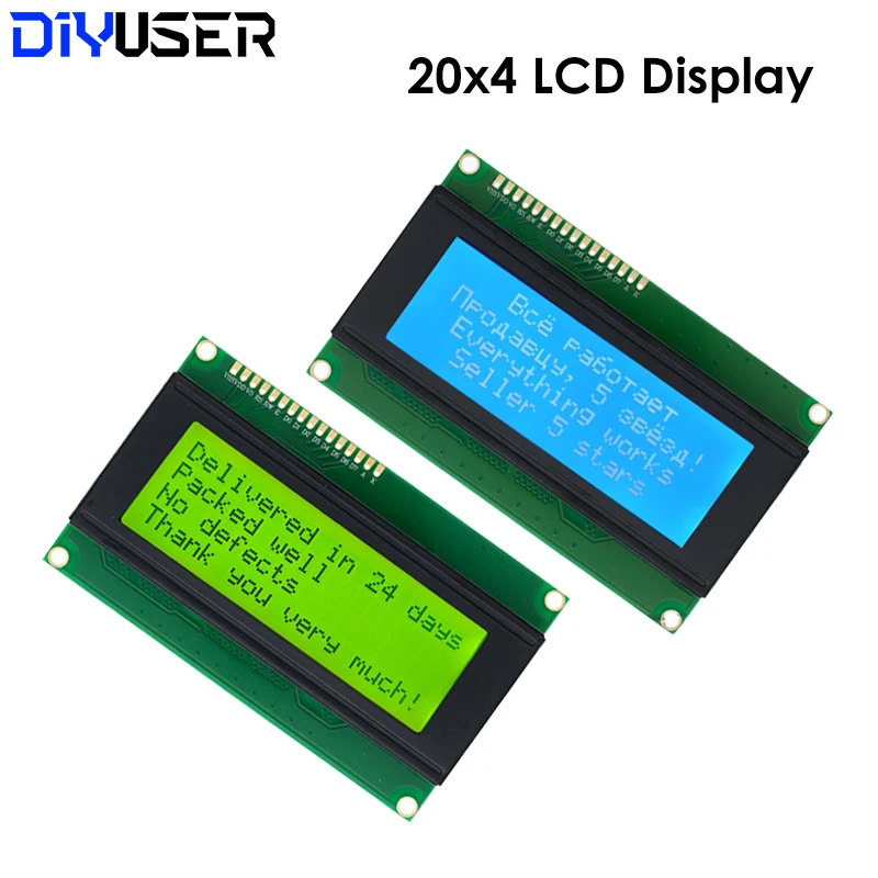 

20x4 LCD Modules 2004 LCD Module with LED Blue Backlight White Character/Yellow green