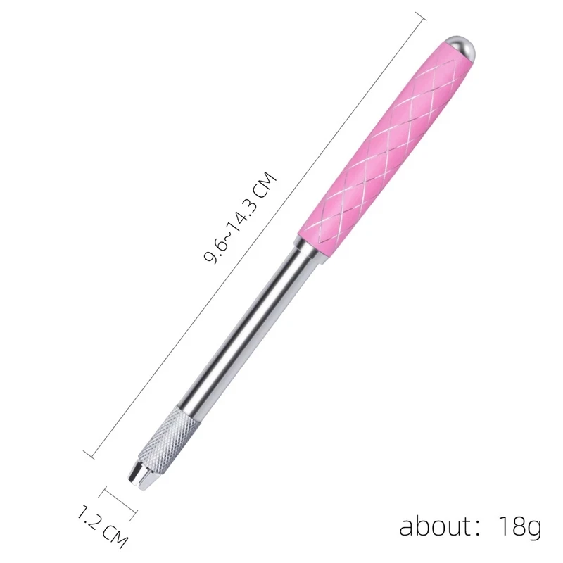 1PCS Aluminum Alloy Mini Free Scale Manual Microblading Pen For Permanent Makeup Eyebrow Eyeliner Lips Tattoo Needles Supply