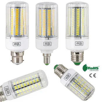 LEDコーン型ライト,e27,b22,e14,5730 smd,24LED光源,165 V,110V,220V,家庭用装飾用キャンドルライト,吊り下げ