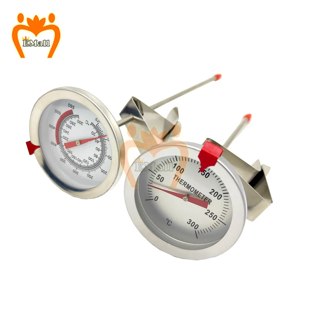 Digital BBQ Cooking Oven Thermometer Meat Kitchen Food Temperature Meter Grill Stainless Steel Probe 300mm Cook Water Oil Tool