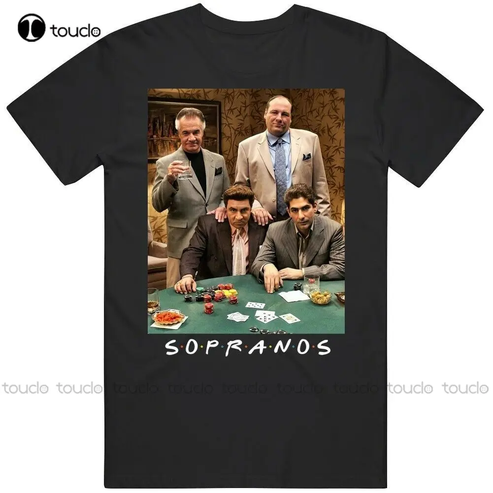 The Sopranos Friends Parody Funny Tony Soprano (James Gandolfini) Tv Fan T Shirt Crewneck Shirts Custom Aldult Teen Unisex Gift