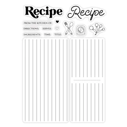 Recipe Card Maker Transparent Clear Stamps Silicone Seals 2021 New Stamp for DIY Scrapbooking Paper Crafts Cards Making