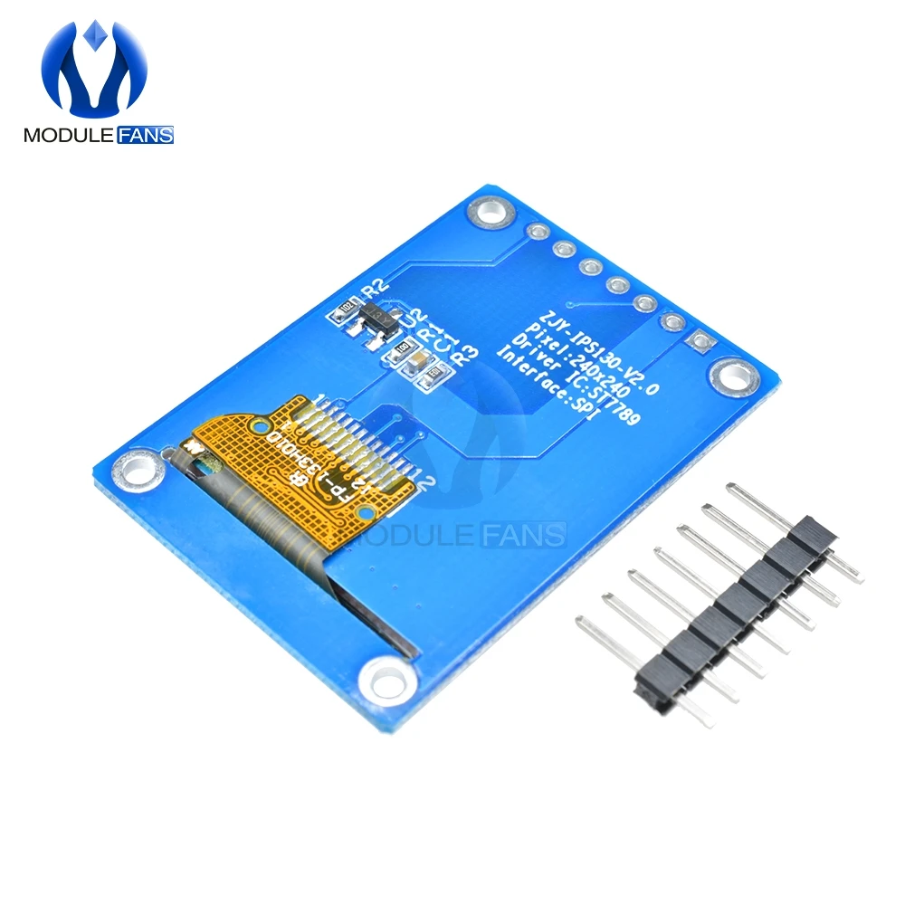 Unidad ST7789 pantalla LCD OLED IPS HD TFT IC SPI voltaje de comunicación interfaz SPI a todo Color DIY 240*240 3,3 V para Arduino
