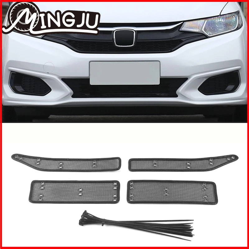 

Car Body Grille Insect Screening Mesh Front Grille Net Cover Screen Netting Parts For Honda Fit 2018 2019 2020 2021 Accessories