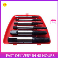 6pcs/Set Carbon Steel Damaged Screw Remover Damage  Extractor Hand Tools