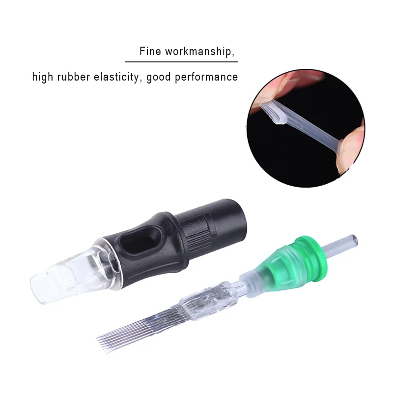 50/100 Pcs/Batch Ink Cartridge Machine Handle Ink Cartridge Tattoo Needle Disposable Disinfection Safety Tattoo Needle All Kinds