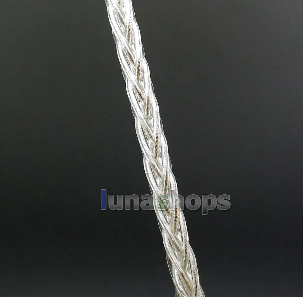 Câble pour écouteurs à 8 cœurs, 99% argent pur, 3.5m 2.5mm 4.4mm 6.5mm, double XLR 3 pôles femelle, LN007724