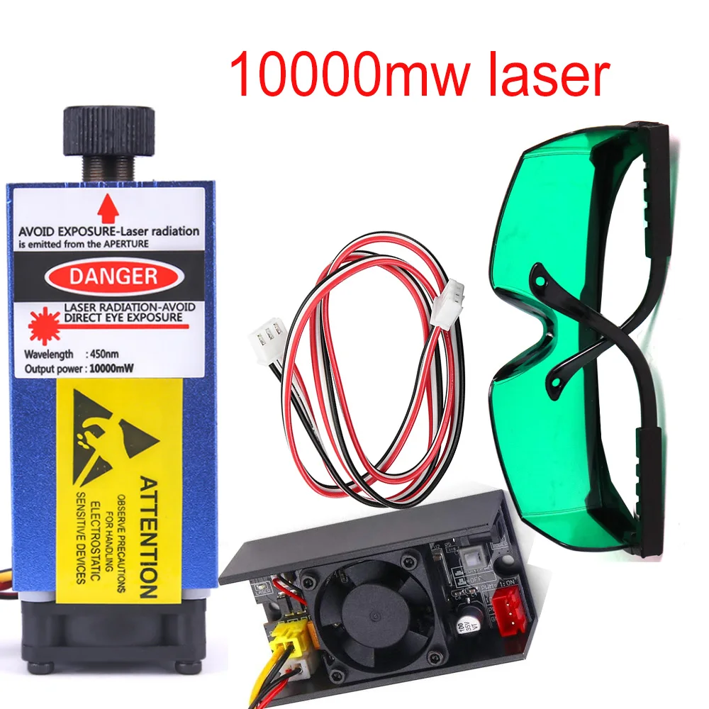 1000Mw ~ 15W โมดูลเลเซอร์450NM เลเซอร์สีฟ้าแกะสลักเลเซอร์ชุดหลอดเลเซอร์ฟรีสำหรับ2/3แกนเลเซอร์เครื่อง