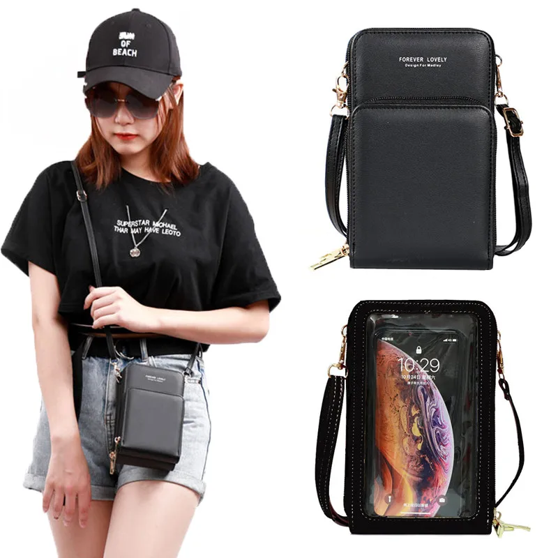 Touch Screen Phone Wallet Luxury Shoulder Bag Bags for Woman 2023 Ladies Card Hold Women's Crossbody Bags Purse Clutch Handbags