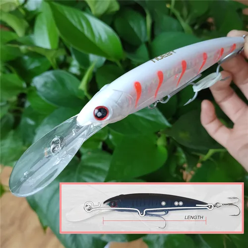 Noeby, 1 unidad, 16cm/73g, 14cm/52g, 12cm/32g, señuelo de pececillo de pesca, cebo Artificial duro, aparejos de pesca, pececillo de wobbler