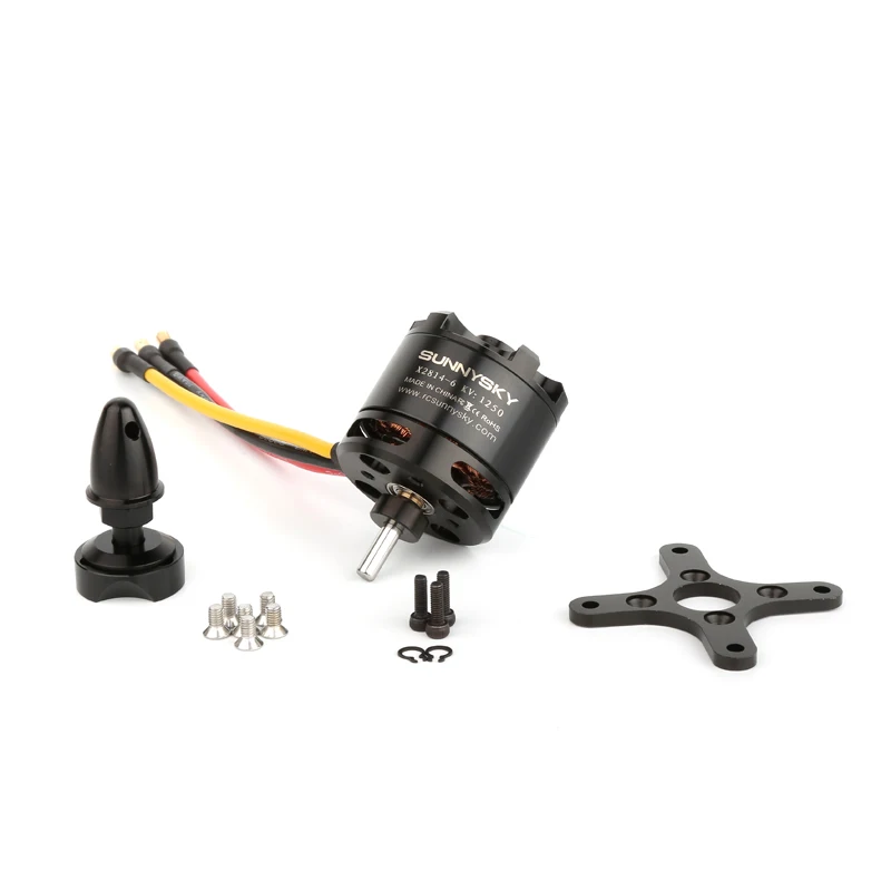 1PC  Original SUNNYSKY X2814 900KV 1000KV 1100KV 1250KV External Rotor Brushless Motor for RC 3D fixed-wing Aircraft  Airplanes