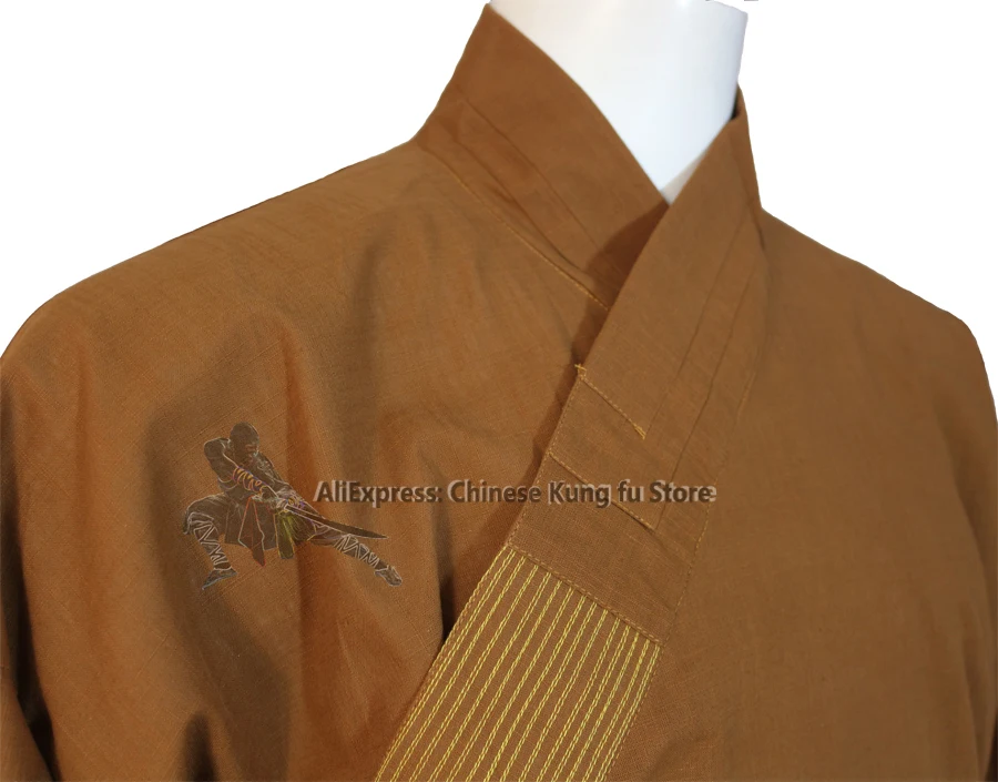 High Quality Cotton Shaolin Monk Kung fu Suit Wing Chun Tai chi Uniform Wushu Martial arts Training Clothes