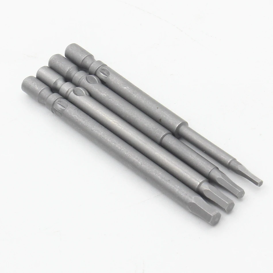 Magnetic Hexagon Screwdriver Bit S2 Steel 800 4mm Round Shank Screwdrier Drive Power Drill Bit 40mm 60mm 100mm