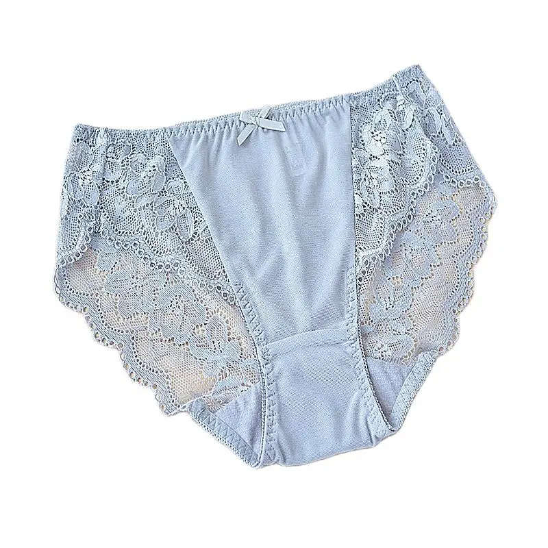 RUIN LN M-4L Women's Mech Lace Panties Lingerie Mid-Rise sexy Lace Briefs Ladies Underwear