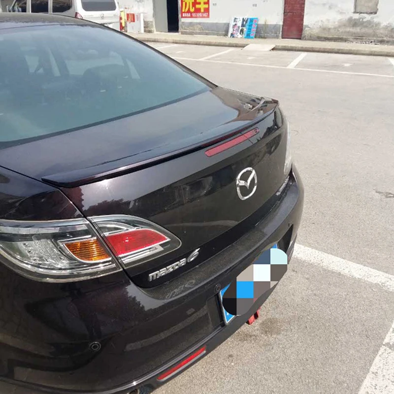 Dla Mazda 6 Spoiler wysokiej jakości ABS materiał tylny spojler samochodu podkład kolor tylny Spoiler dla Mazda 6 Spoiler 2009-2014