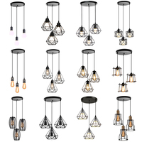 Modern Industrial 3-Lights Chandelier Iron Painted Pendant Light Strip/Disc Ceiling Hanging Lamps Living Room Kitchen Restaurant