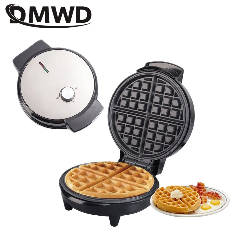 DMWD Electric mini Waffle maker cake oven Muffin machine Home cake baking pan biscuit machine for Breakfast mini automatic