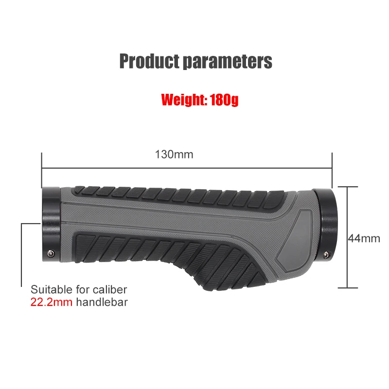 PCycling Bicycle Handlebar Grips with Ergonomic Gel Cushioning, Dual-Side Locking Mechanism for Secure Fit, Shock-Absorbing