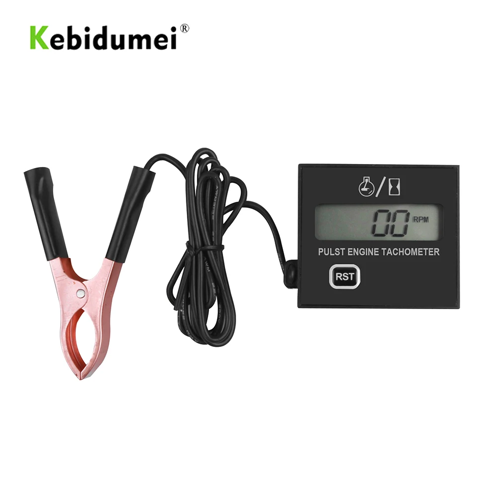 

Gasoline Engine Digital Display Tach Hour Meter Gauge Inductive Speedometer Car Stroke Tachometer Motorcycle Lawn Mower