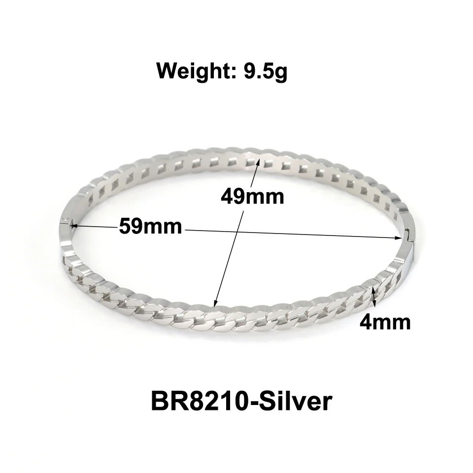 New High Quality 18 K Stainless Steel Hollow Bracelet For Women Gold Color Chain Shape Love Bangle Party Gifts Jewelry Wholesale