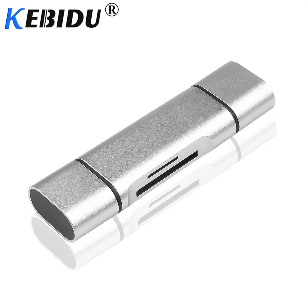 Kebidu 5-In-1 Tipe C OTG Card Reader dengan USB Antarmuka USB 2.0 Membaca Memori TF card Reader Adaptor untuk Komputer PC