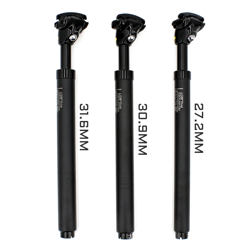 UNO Dropper Post Suspension MTB Seat Post Shock Absorber Bicycle Seatpost 27.2/30.9/31.8mm Bicycle Seat Tube 350mm Tube Seat