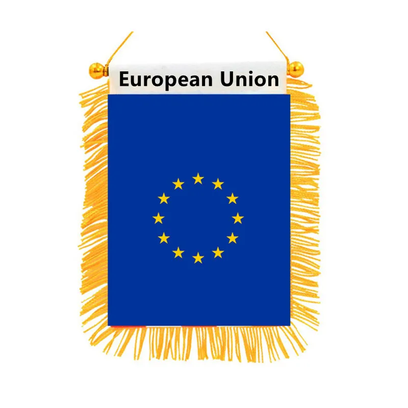 European Union Double Sided Hanging Flag Mini Printed Home Decor Europe National Flags