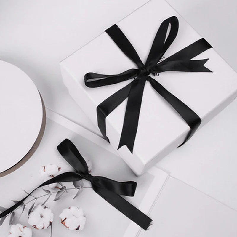 1 Stück 22 Meter/Rolle (6mm-50mm) Schwarzes Polyester-Satinband Schleifenband für Bastelarbeiten Hochzeit Weihnachten Party Handarbeit DIY Dekoration – Detail 11