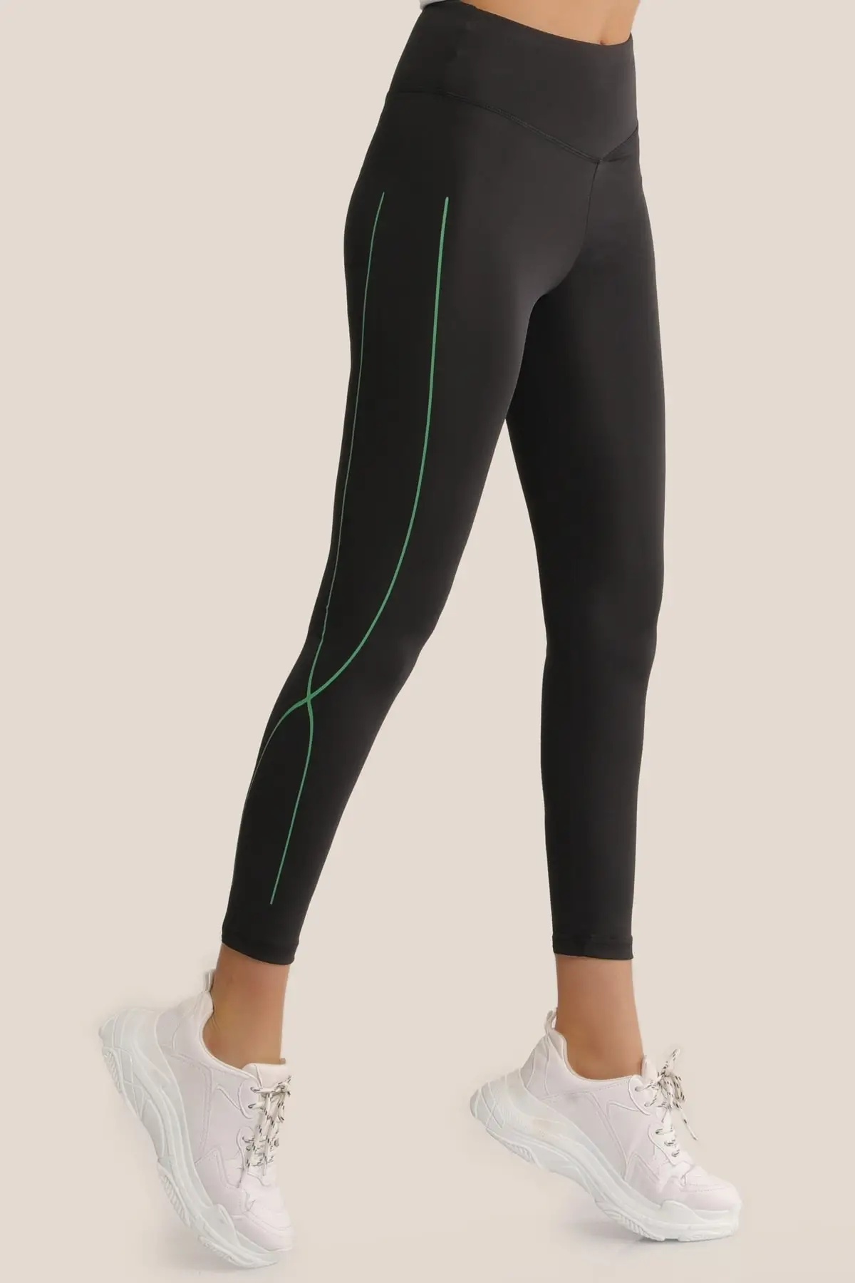 Women Black Black Stripe High Waist Leggings casual sports the tights dışarıda on the street at home wearable black 2021 pattern stripe leggings