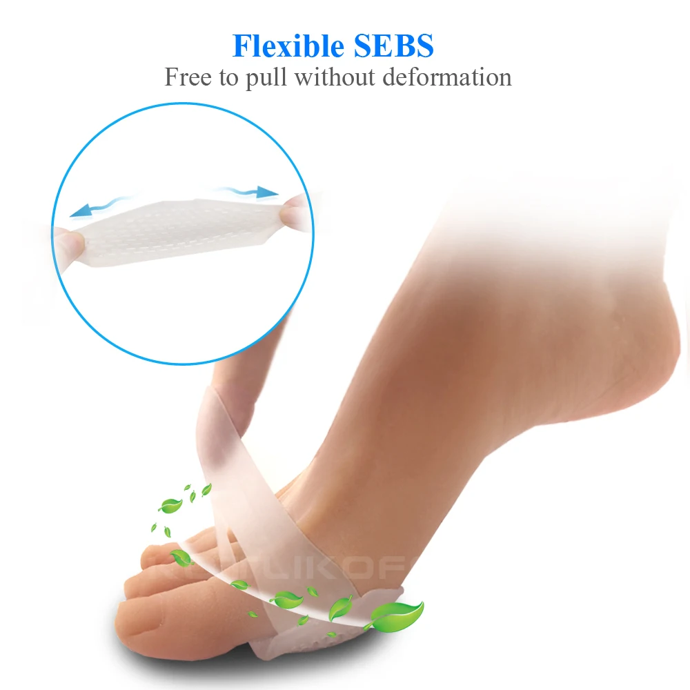 Solette in Silicone Per Le Scarpe Gel Imbottito Cura Avampiede Solette Per Scarpe Tacco Pad Morbido E Traspirante Tacco Alto Sottopiede del Pattino Inserto