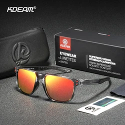 KDEAM Glare Filtering HD Polarized Sunglasses For Men Elegance Crystal Frame Mirror Sun Glasses Women Exceptional Clarity